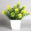 Plantas Simuladas de Venta Caliente Transfronteriza, Plantas Falsas, Plantas Verdes, Decoración para Interiores y Exteriores, Plantas en Maceta de Plástico, Pequeñas Plantas en Maceta de Eucalipto