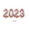 Set Digital Transfronterizo de 16 pulgadas 32 pulgadas Año Nuevo 2023 Globo Digital de Película de Aluminio Navidad Día de Año Nuevo Decoración para Fiesta de Nochevieja