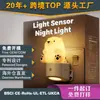 Luz de Noturna de Tomada ao Lado da Cama Gy158, Formato de Ursinho Fofo, Iluminação para Cima e para Baixo, Luz de Sensor de Cor RGB para Quarto Infantil