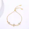 Explosiones de TikTok Pulsera de Flor de Circonita Pulsera de Celebridad de Internet Femenina Diseño Minimalista Coreano Pulsera Personalizada Fábrica de Joyería