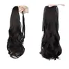 Fábrica atacado de comprimento médio cacheado cabelo rabo de cavalo peruca renda-up grande onda artificial cabelo baixo rabo de cavalo alta gravata rabo de cavalo geração de cabelo