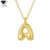 Ka Manqi Joyería Apilada Nueva Transfronteriza Simple y Personalizada Collar de Oro con 26 Letras Exclusivo de Tk Jewelry en Amazon