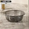 Balde de Agua de Plástico Transparente Grande para el Hogar, Cubo Grueso de Gran Capacidad para Almacenamiento de Agua al Aire Libre, Cubo para Dormitorio, Lavabo, Cuchara, Juego de Tres Piezas