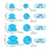 Set de ventosas de silicona para uso doméstico, absorbente de humedad, dispositivo de ventosas de alta transparencia, set transparente de presión negativa, dispositivo de ventosas de silicona para masaje y gua sha