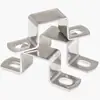 Abrazadera Metálica de Acero Inoxidable 304 Abrazadera Cuadrada Ohm Abrazadera para Tubería Soporte Fijo Clip para Tubería Clip para Cable