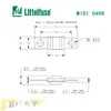 Novo fusível original importado Litt MIDI delay 32V para carro, fixação por parafuso 0498-60A