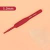 Rojo asa suave hecho a mano ganchillo hogar metal suéter lana gancho traje tejido material herramienta fábrica venta directa
