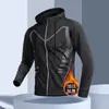 Jaqueta Esportiva Transfronteiriça Corrida Outono Roupas Fitness Ciclismo Corta-vento Com Capuz Treinamento Manga Longa Jaqueta de Montanhismo Roupa Externa
