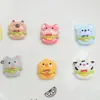 Lindos Accesorios de Resina de Capibara DIY Pegamento Cremoso Funda de Teléfono Pasador Gomita para el Cabello Caja de Papelería Decoración de Imán para Refrigerador