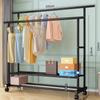 Perchero de Pie para Dormitorio de un Solo Polo Simple Perchero Balcón Perchero para Secar Ropa Hogar Móvil Abrigo y Sombrero Vela Excelente