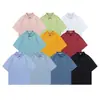 Camisa polo estilo americano, ropa de trabajo de algodón puro, manga corta, unisex, camiseta moderna y a la moda, camisa cultural para grupo, estampado de logo, verano