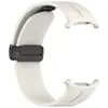 Para Samsung Galaxy Watch7 Ultra Pulseira de Relógio de Silicone Ultra47MM Ranhura Fivela Magnética Pulseira de Pulso