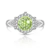 Anillo Redondo de Fuegos Artificiales de Venta Caliente en Tiktok para Mujer, Incrustado con Piedras Preciosas de Colores, Diamante de Alto Carbono, Joyería de Anillo Chapado en Oro, Dropshipping para Transmisiones en Vivo