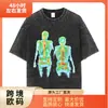 Camiseta Lavada Masculina Regatas Vintage Streetwear Hip Hop t Sh