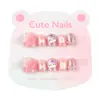 Parches para Uñas Sanrio Girls Wear, Parches para Uñas de Gatito Kitty Estéreo, Parches para Uñas Lindos de Dibujos Animados para Niños