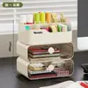 Caja de Almacenamiento Wo Escritorio Cosméticos Multifuncional Caja de Almacenamiento para Artículos Varios Joyería Cajón de Lápiz Labial Gabinete de Almacenamiento Multicapa