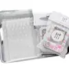 Bolsa de Malla con Cierre Zip de Encaje Blanco de Aspecto Elevado Empaque de Tarjetas Regalo Bolsa Autoadhesiva Tarjeta Creativa Empaque Pequeño