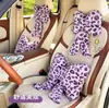 Almofada de Pescoço para Encosto de Cabeça de Carro com Estampa de Leopardo Transfronteiriça Almofada de Carro Confortável de Pelúcia de Inverno Acessórios de Interior de Carro