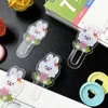 Marcador de Libros de Dibujos Animados para Mascotas Portamarcadores Mini Transparente Marcador Pequeño de Plástico con Forma Especial