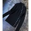 Multiplicación 2025 Nuevo Todo-partido Fondo Negro Ropa Exterior Jersey Apilado Punto para Mujer