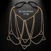 Nuevo Transfronterizo Borla Multicapa Amor Cadena para Pierna Playa Bikini Moda Todo Combinable Cadena para Pierna de Pedrería Cadena para el Cuerpo