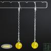 Pendientes de Calcedonia Nuevos, Pendientes de Ágata Jade, Pendientes Largos Clásicos para Mujer, Ganchos para Oreja de Plata 925, Clips para Oreja Multicolor para Mujer