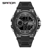 Reloj Deportivo Sanda para Hombres y Adolescentes Reloj Multifuncional para Estudiantes Resistente al Agua Esfera Grande Reloj Electrónico Venta Directa de Fábrica