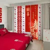 Conjunto de Decoração para Quarto de Casamento, Cortinas para Sala de Estar, Decorações de Casamento, Tecido Pendurado Longo com Palavras Felizes, Guirlanda 3D de Borboletas para Quarto