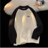 Suéter Raglan Retro Preguiçoso College Colorido Marca de Moda Oversize Pelúcia de Veado Fio Grosso para Meninos