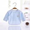 Ropa de Medio Espalda para Recién Nacido de Manga Larga de Algodón Peinado Ropa Base Ropa de Monje sin Huesos Top para Bebé Recién Nacido de Cuatro Estaciones