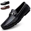 Zapatos de Frijol Estilo Caliente en Vivo para Hombre Piel Genuina Lujo Ligero Casual Zapatos de Cuero Slip-on Zapatos Perezosos para Conducir Hombre Suela Suave Mocasines