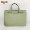 Bolso de Mano para Laptop de Punto Transfronterizo Bolso de Mano para Reuniones de Negocios de PU para Hombres y Mujeres Ligero y Delgado