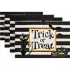 Manteles Individuales Estampados Temáticos de Halloween, Decoraciones de Mesa con Atmósfera de Miedo, Manteles Individuales de Lino, Tapetes Aislantes para Vajilla Venta al por Mayor