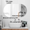 Calcomanías de Pared con Frase Inspiradora en Inglés Decorativas para Sala de Estar Entrada Dormitorio Pintura Autoadhesiva K Mural Calcomanías de Pared de PVC Removibles