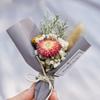 Mini ramo de gypsophila exquisito, hecho a mano, flores secas para coche, rosa eterna, regalo de bricolaje, decoración de regalo de mano