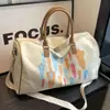 Bolso de Mano Turístico de Gran Capacidad Transfronterizo Bolso de Viaje de Lona Bolso Pequeño Cruzado Bolso Deportivo de Fitness para Mujer