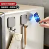 Gancho Magnético sin Perforar para Refrigerador Doméstico Gancho Trasero para Puerta de Lavadora Multifuncional Engrosado Fuerte Succión Reutilizable Succión