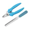Cortador de Unhas para Gato Aço Inoxidável com Lixa Tesoura de Manicure Limpeza Suprimentos para Pet Venda Quente Cortador de Unhas Portátil para Gato