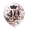 Balões de Látex Confete Coroa Digital Amazon 70/80/90 Balões de Decoração para Festa de Aniversário de 16 Anos e Adultos