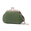 Monedero retro con clip nuevo 2023 transfronterizo, PU color sólido, para todo, bolsa para guardar monedas, pequeño, portátil, llavero
