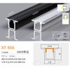 Luz Linear LED Calha de Alumínio Embutida no Teto Calha Luz em U Sobreposta Liga de Alumínio Luz com Ranhura para Cartão Perfil de Alumínio para Luz Linear