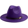 Amazon explosiones transfronterizas moda europea y americana sombrero plano simple hombres y mujeres temperamento francés sombrero de fieltro sombrero de jazz clásico