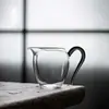 Taza Gongdao de Taiwán color cristal yiran hecha a mano resistente al calor taza para hombre vidrio té y vajilla de mar dispensador de té transparente de alta gama