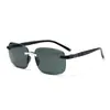 Moda TikTok Venta en Vivo Gafas de Sol para Hombre Gafas Especiales Sin Montura para Conducir Pesca Tendencia