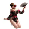 Bata Sexy Lencería de un Hombro Kimono Japonés Cárdigan Uniforme Tentación Juego de Rol Atuendo Transparente 7859