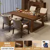 Conjunto de mesa e cadeiras de chá: uma mesa e cinco cadeiras, mesa de chá para sala de estar, casa, varanda, pequena mesa de chá, suporte de chá, escritório, mesa de chá grande para preparar chá