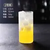 Venta Directa de Fábrica Taza Rayada de Vidrio de Borosilicato Alto Resistente a Altas Temperaturas Vaso de Agua de Vidrio Taza para Desayuno Leche Taza para Jugo Taza para Bebidas