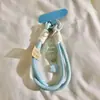 Colgante de estrella de mar estilo ins coreano y japonés para correa de teléfono móvil, cordón tejido, accesorio de correa para botella de agua con juguete de felpa corta de color sólido