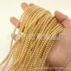 Cuentas Redondas de Vidrio Imitación Perla Swarovski de Alto Brillo con Agujero Recto para DIY Accesorios de Joyería para Collares Hechos a Mano