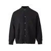 FEE THE END Suéter Retrô de Inverno com Toque de Luxo para Homens e Mulheres Cardigã de Tricô Gola Alta Outerwear Tricô M134
